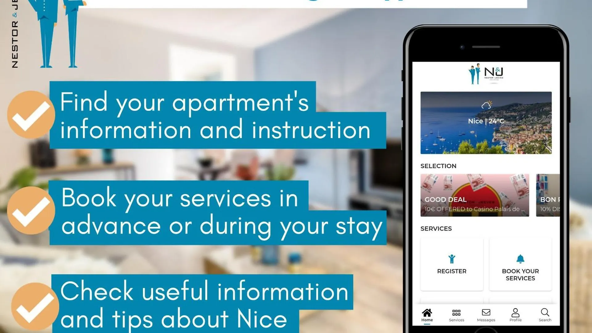 Nestor&Jeeves - Tropi Azur - Terrace - Place Du Pin Nice Apartment